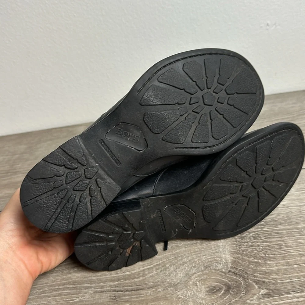 Born Black Leather Lace Up Shoes - Picture 6 of 6